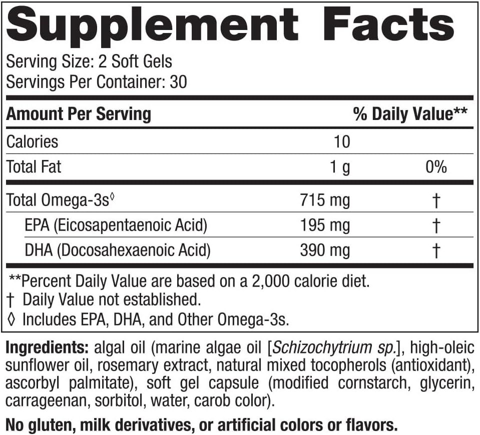 Algae Omega Softgels