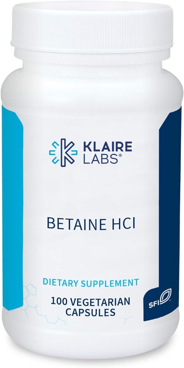 Betaine HCl 648 MG 100 Veggie Caps