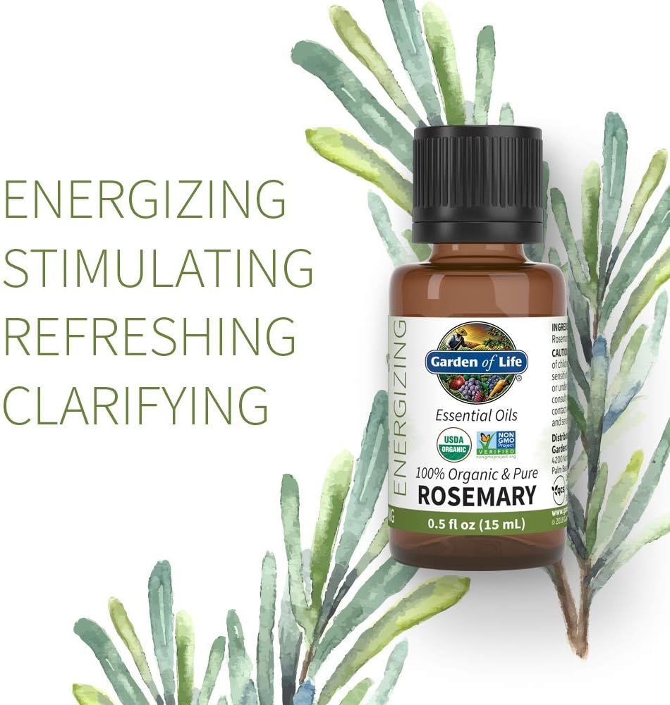 Organic Essential Oil Rosemary 0.5 Fl Oz (15 ML) Liquid