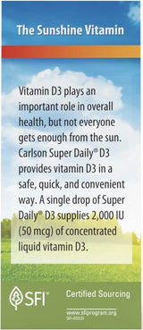 Super Daily Vitamin D3 Liquid 2000 IU 365 Drops