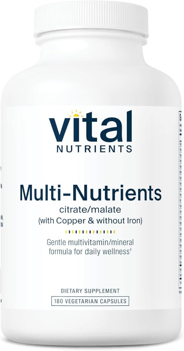 Multi-Nutrients citrate/malate (with Copper & without Iron) 180 Capsules