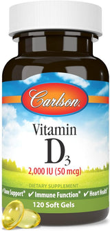 Vitamin D3 2000 IU 120 Softgels