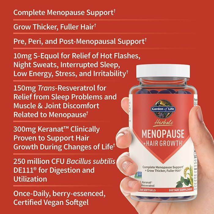 Herbals Menopause + Hair Growth 30 Veg Softgel