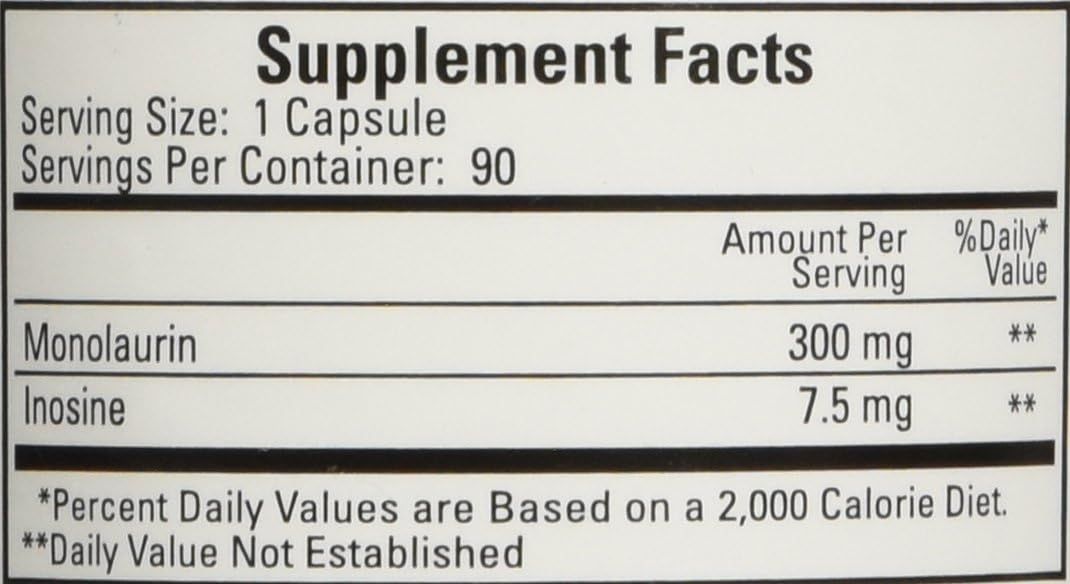 Monolaurin MG 90 Capsules