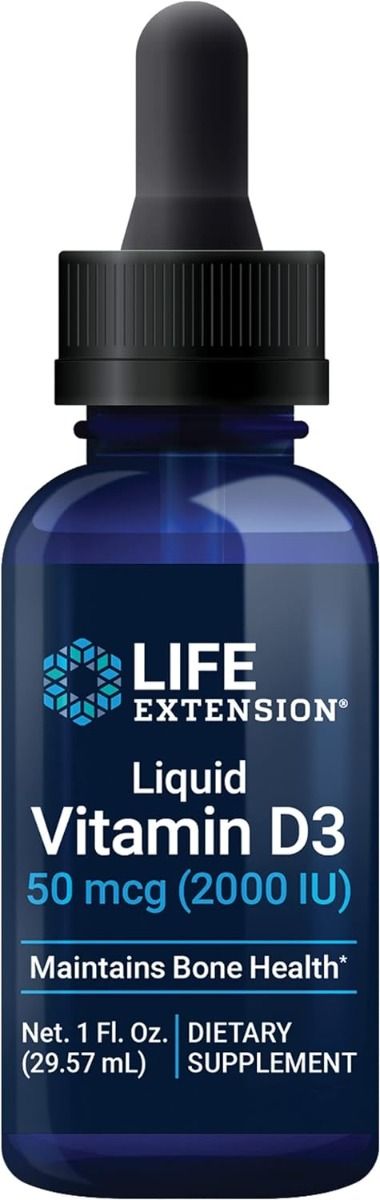 Liquid Vitamin D3 50 Mcg 2000 IU 1 Oz Liquid