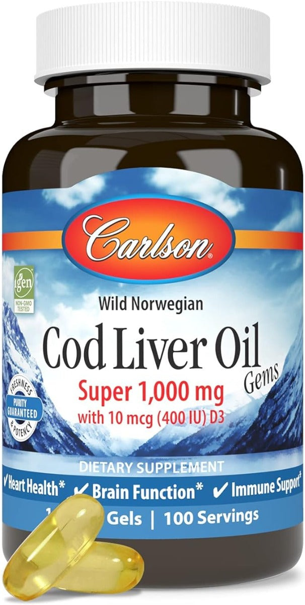 Cod Liver Oil 100 Softgels