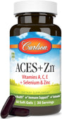 Carlson, Aces+zinc  Antioxidants 60 Softgels