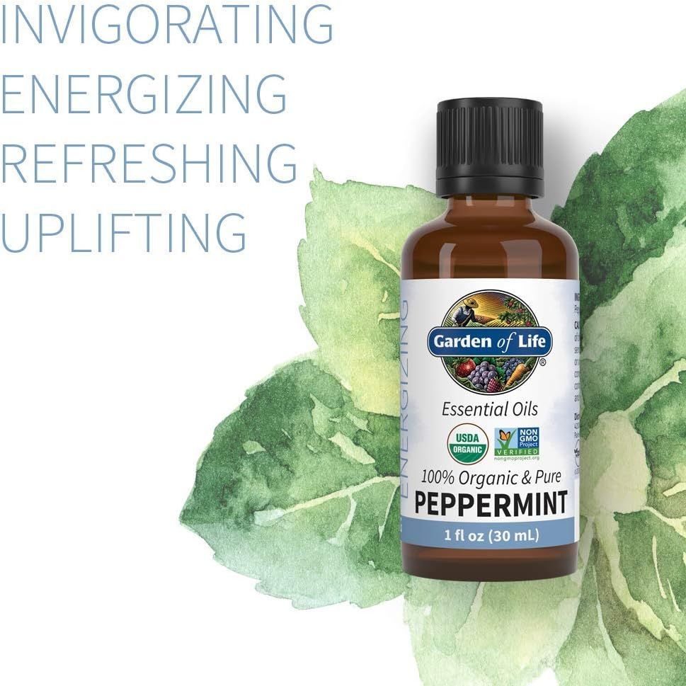 Organic Essential Oil Peppermint 1 Fl Oz (30 ML) Liquid