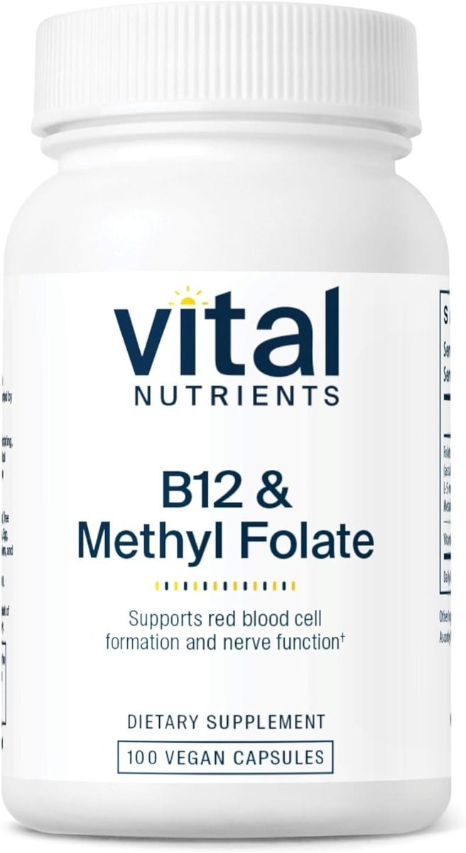 B-12 / Methyl Folate 1000 MCG 100 Capsules