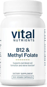 B-12 / Methyl Folate 1000 MCG 100 Capsules