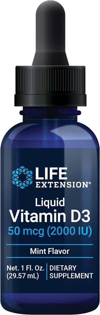 Liquid Vitamin D3 2000 IU 1 Oz Liquid Mint