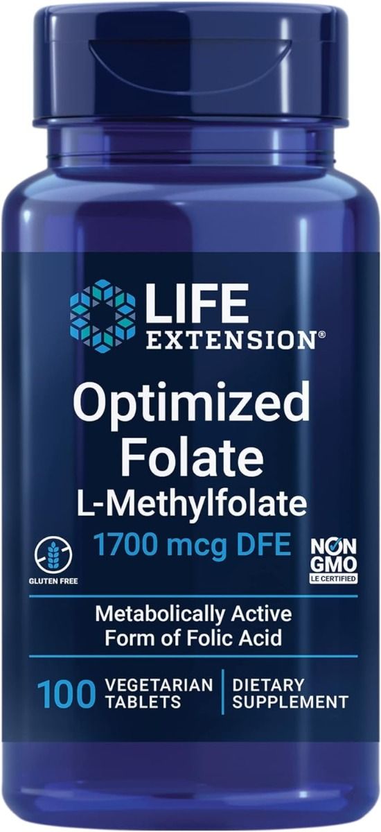 Optimized Folate 1700 mcg 100 Vegetarian Tablets