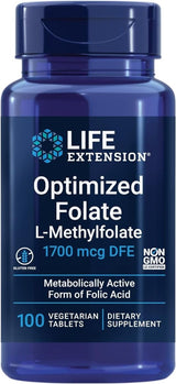 Optimized Folate 1700 mcg 100 Vegetarian Tablets