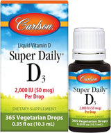 Super Daily Vitamin D3 Liquid 2000 IU 365 Drops