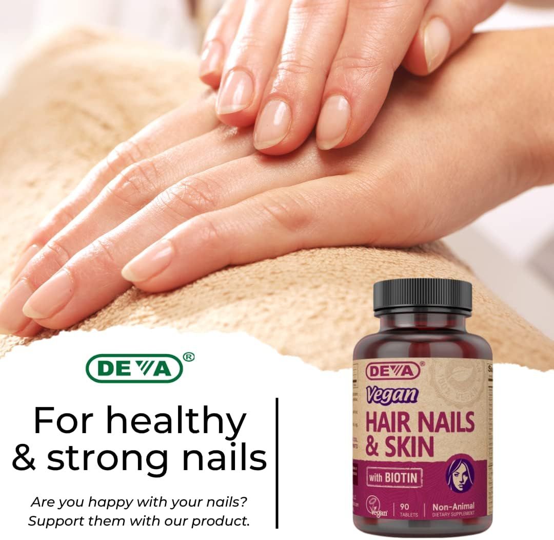 Deva Vegan Hair Nails and Skin 90Tablets