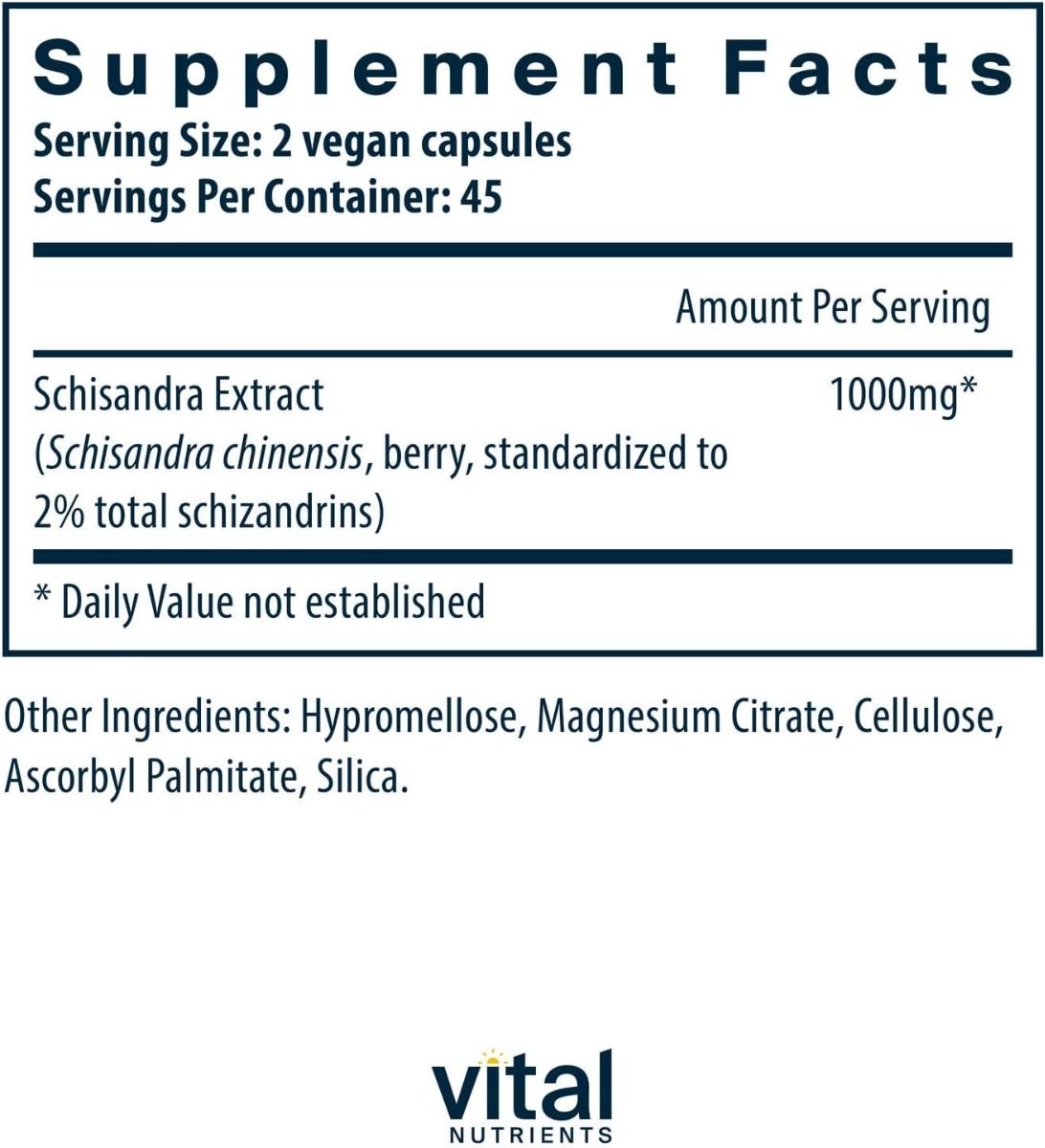 Schisandra Extract 1000 MG 90Veggie Caps