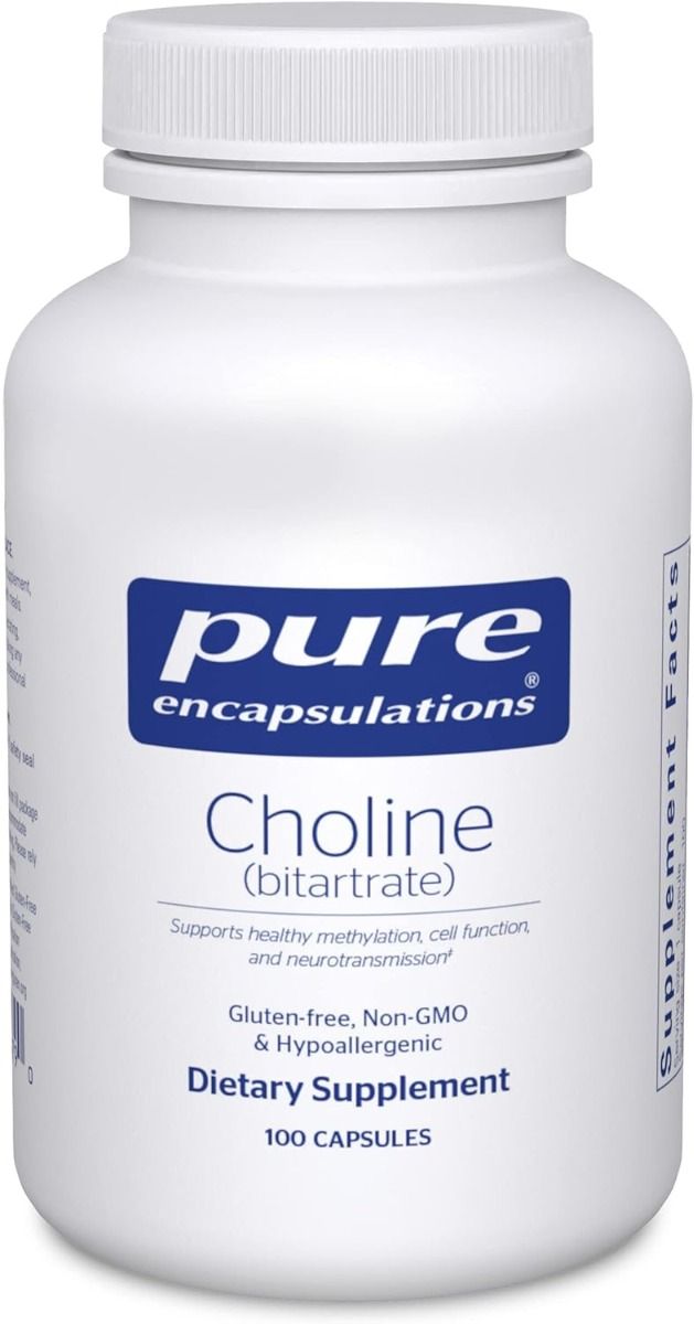 Choline (Bitartrate) 275 Mg 100 Capsules