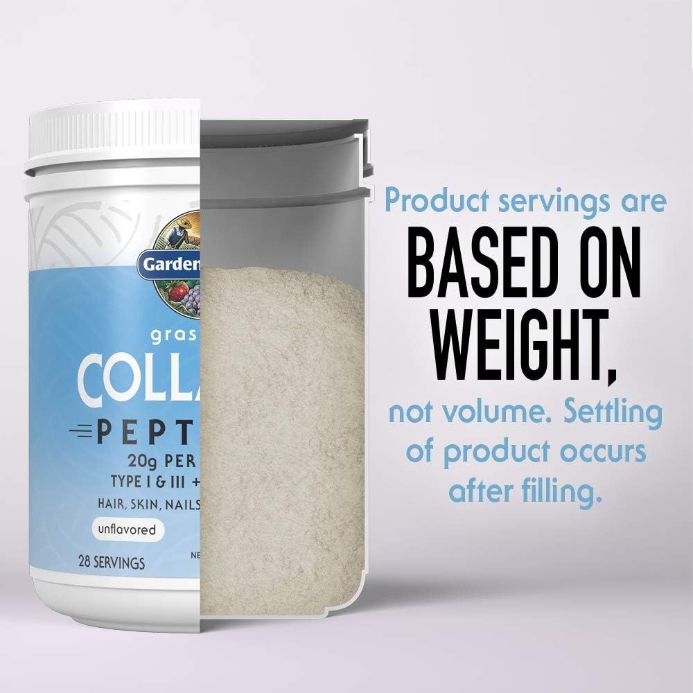 Grass Fed Collagen Peptides 19.75 oz / 1 lb 3.75 oz (560g) Powder Unflavored