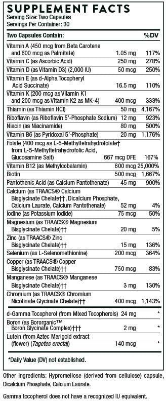 Basic Nutrients 2/Day 60 Capsules