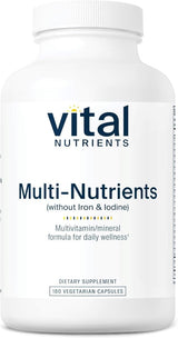 Multi-Nutrients (no Iron or Iodine) 180Capsules