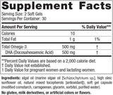 Vegan Prenatal DHA 500 Mg 60 Veggie Softgels Unflavored