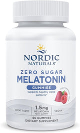 Zero Sugar Melatonin Gummies 1.5 MG 60 Gummies Raspberry