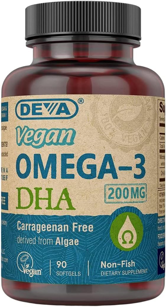 Deva Vegan Omega-3 DHA 200 MG 90 Softgels