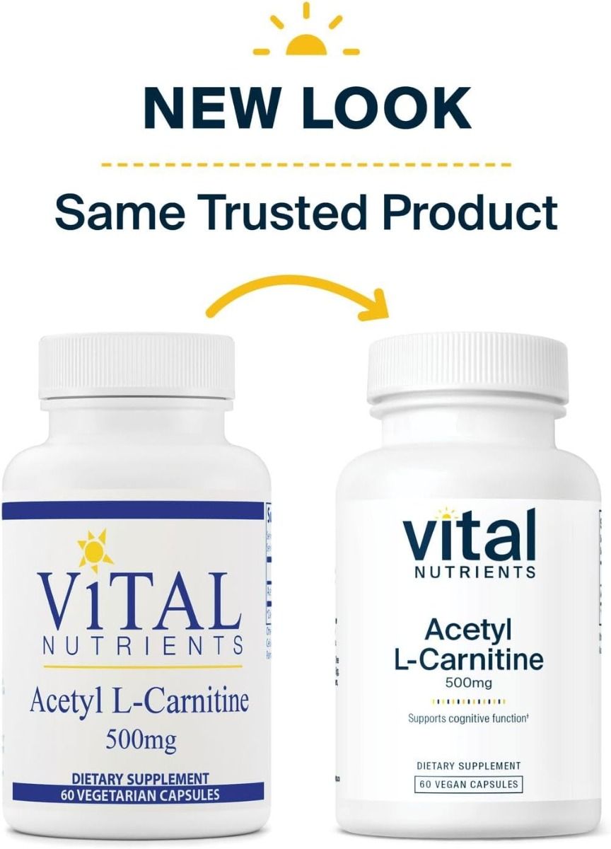 Acetyl L-Carnitine 500 Mg 60 Capsules