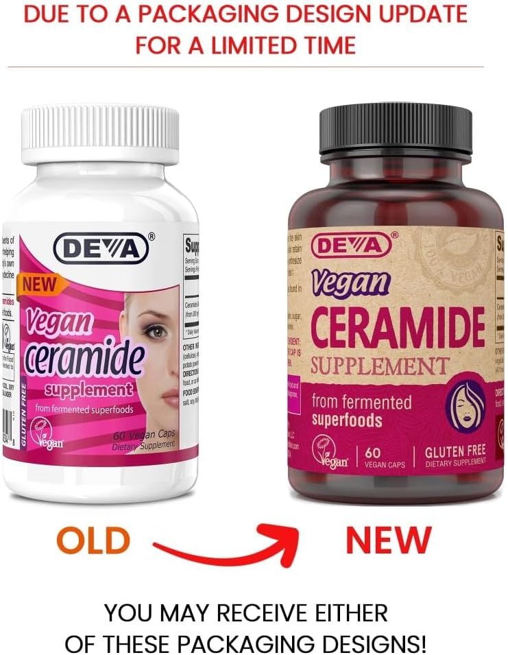 Deva Vegan Ceramide Supplememt 60Vegan Capsules