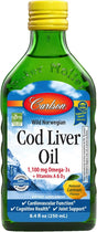 Carlson, Norwegian Cod Liver Oil (Lemon) 8.4 oz Liquid