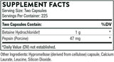 Betaine HCL & Pepsin Veggie Caps