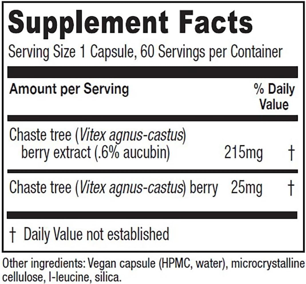 Chaste Tree Berry 60 Veggie Caps