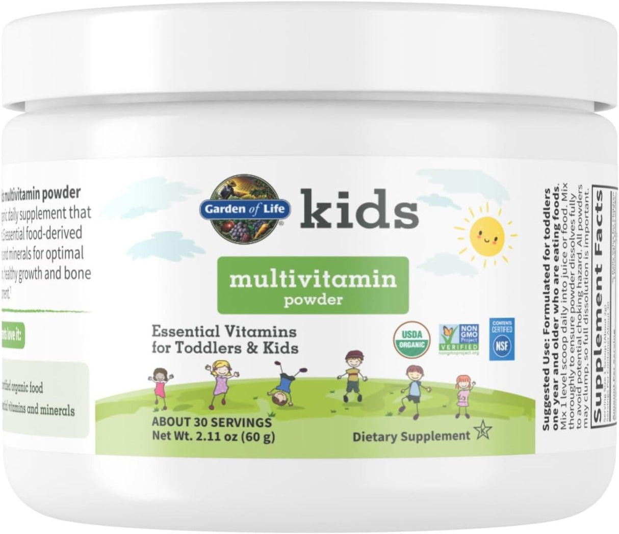 Kids Organic Multivitamin 60 Grams Powder