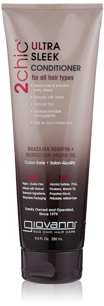 Giovanni 2chic Ultra-Sleek Brazilian Keratin and Argan Oil - 8.5 fl oz