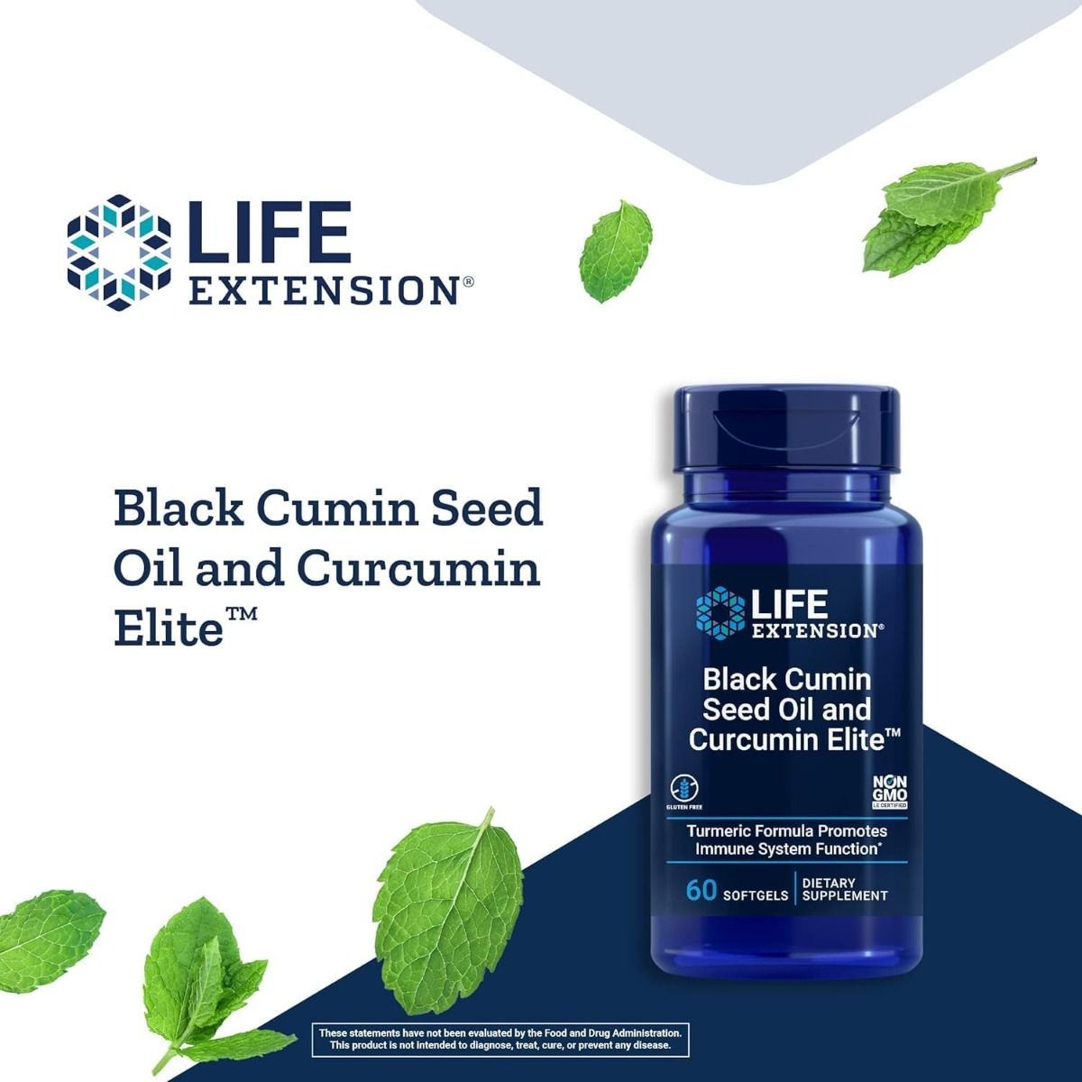 Black Cumin Seed Oil and Curcumin Elite 60 Softgels