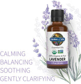 Organic Essential Oil Lavender 1 Fl Oz (30 ML) Liquid