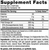 Omega-3 690 Mg 180 Softgels Lemon