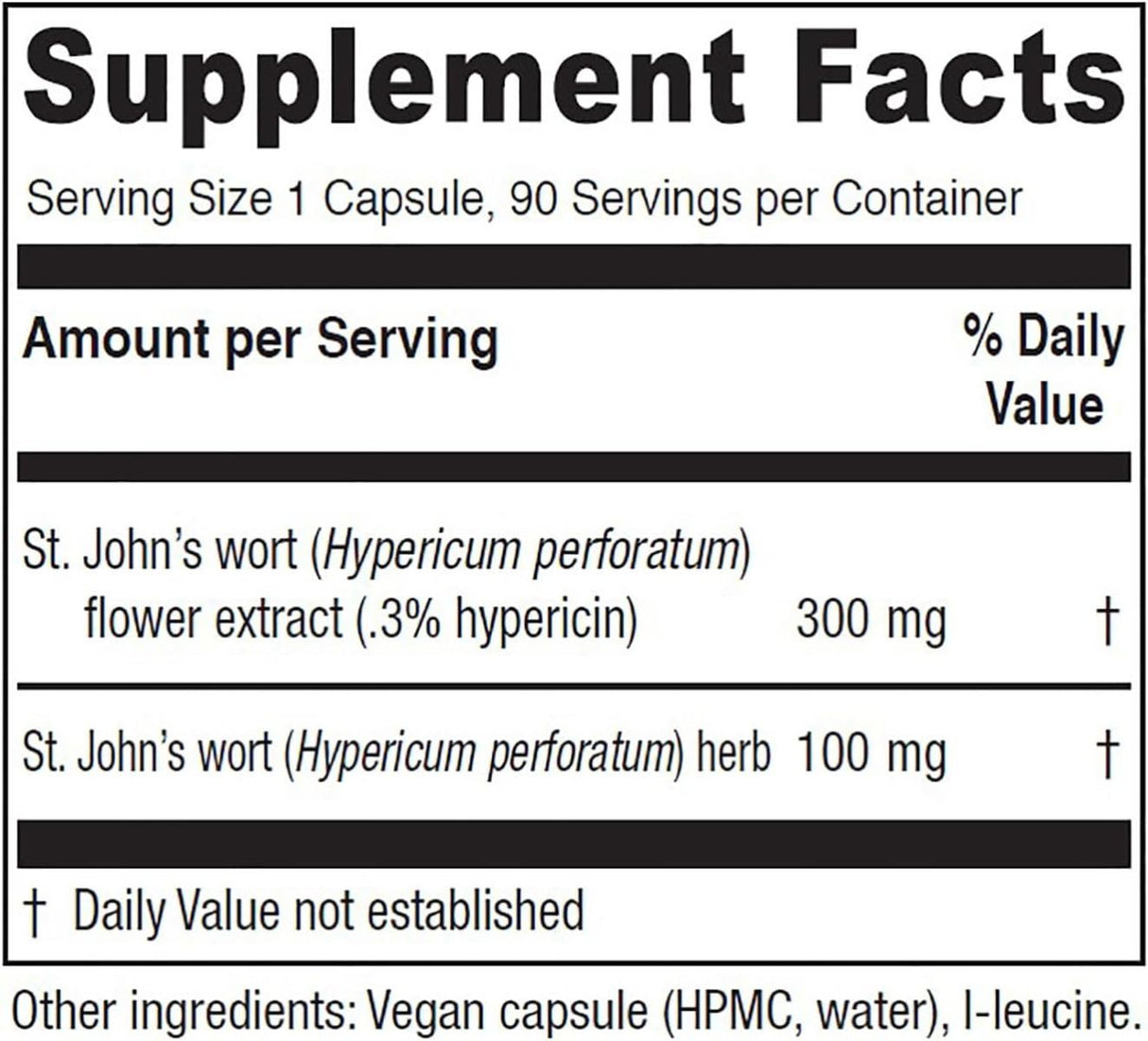 St. Johns Wort 90 Capsules