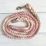 Powder Pink Leash: 5 Feet / Solid / 3/8 Inch
