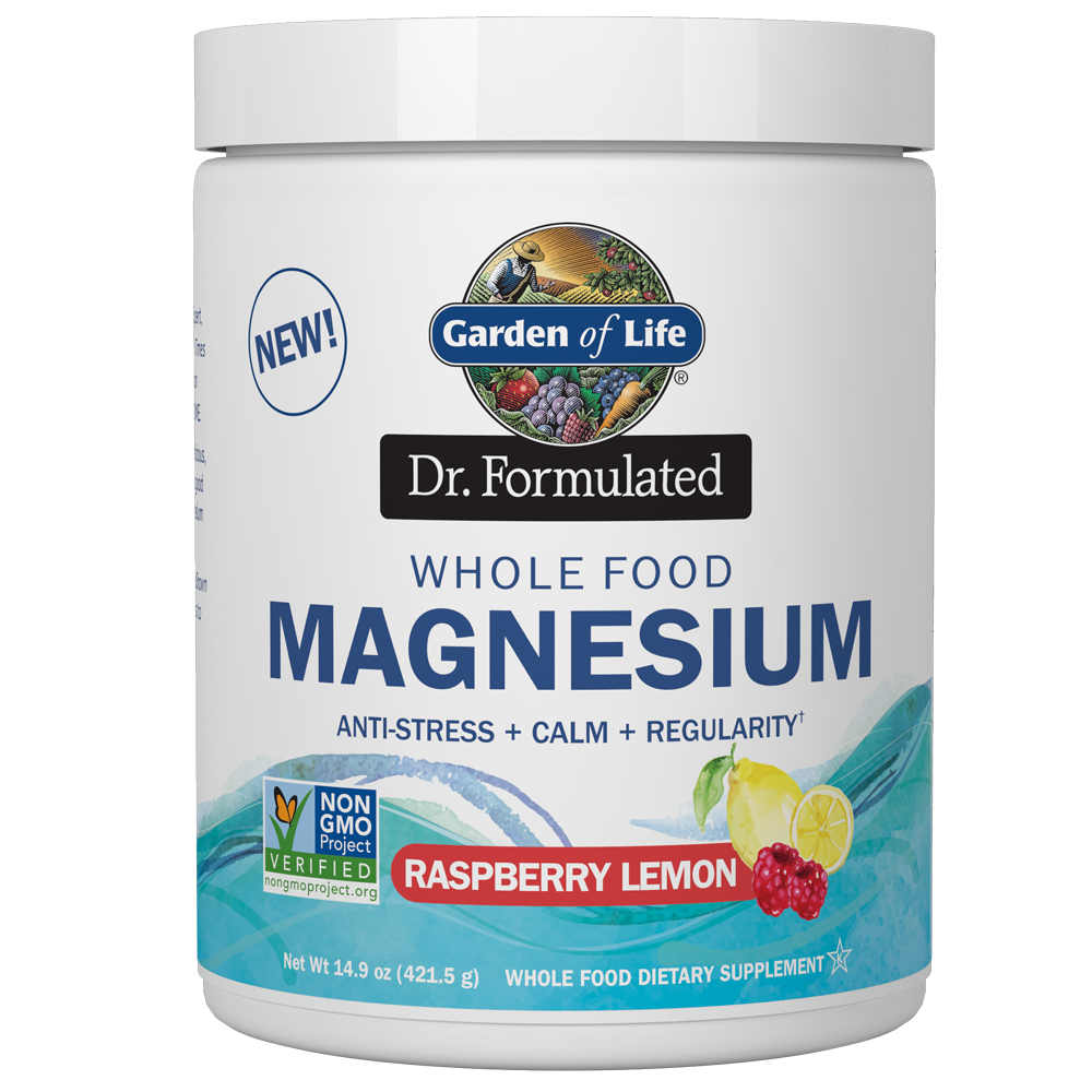 Dr. Formulated Whole Food Magnesium 14.9 oz (421.5g) Powder Raspberry-Lemon