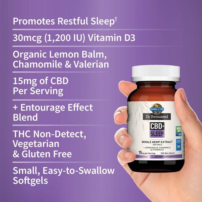 Dr. Formulated CBD plus Sleep 15 MG 30 Softgels