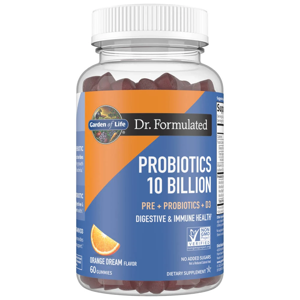 Dr. Formulated Probiotics 10 Billion 60 Gummies Orange