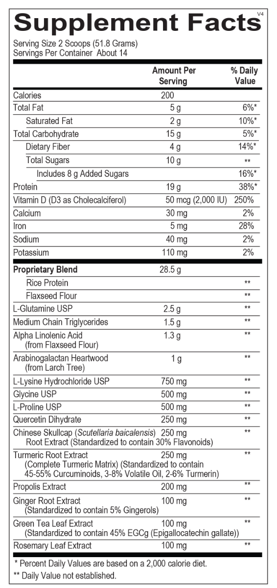 InflammaCORE 1 lb 9.6 Oz Powder Strawberry