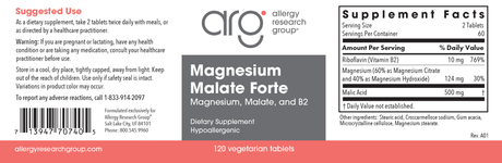 Magnesium Malate Forte 120Tablets