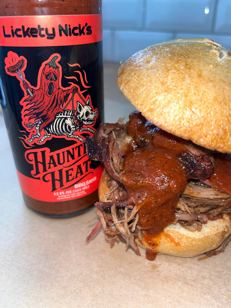 Haunted Heat BBQ Sauce, Sweet, smoky BBQ… then the heat haunts you