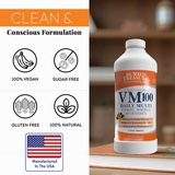 VM100 Liquid Multivitamin and Multimineral Daily Supplement - 100+ Nutrients with Vitamins, Minerals, Antioxidants, and Superfoods - 32 oz