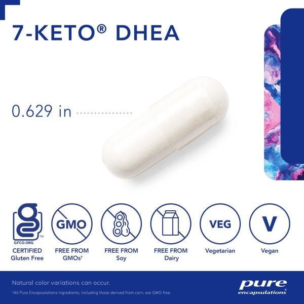 7-KETO DHEA 25 Mg 120 Veggie Caps