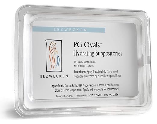 PG Ovals (No DHEA) New Easier to use Shape and Larger Package Size 16Oval Suppositories