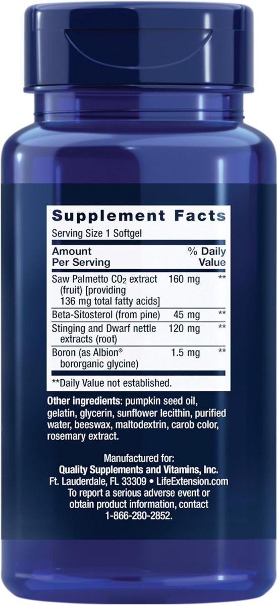 PalmettoGuard Saw Palmetto/Nettle Root Formula with Beta-Sitosterol