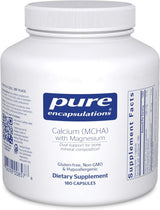 Calcium (MCHA) with Magnesium 180 Capsules